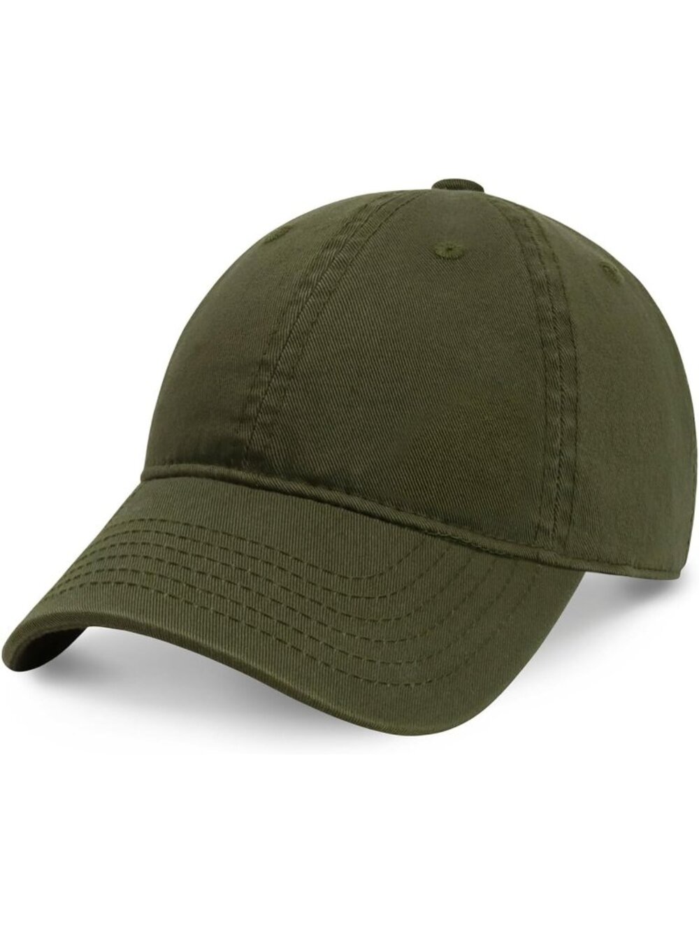 Unisex Army Green Premium Soft Cotton Lightweight Adjustable Baseball Cap